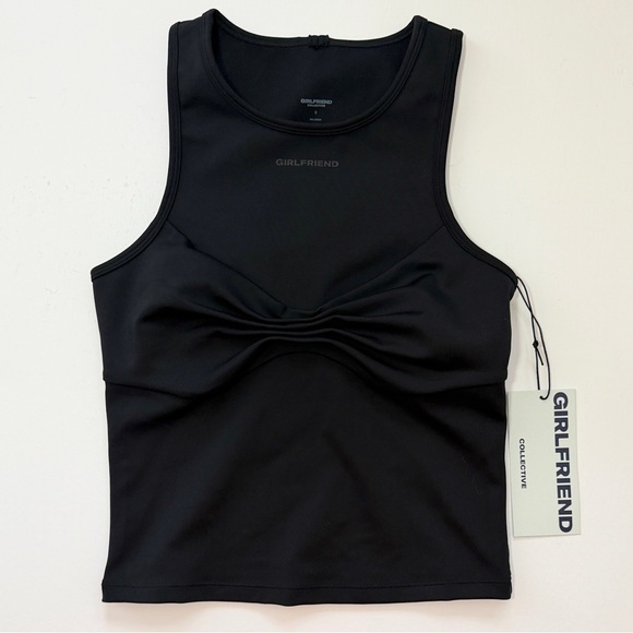girlfriend collective Tops - Girlfriend Collective Twist Top Quinn Tank Black Small